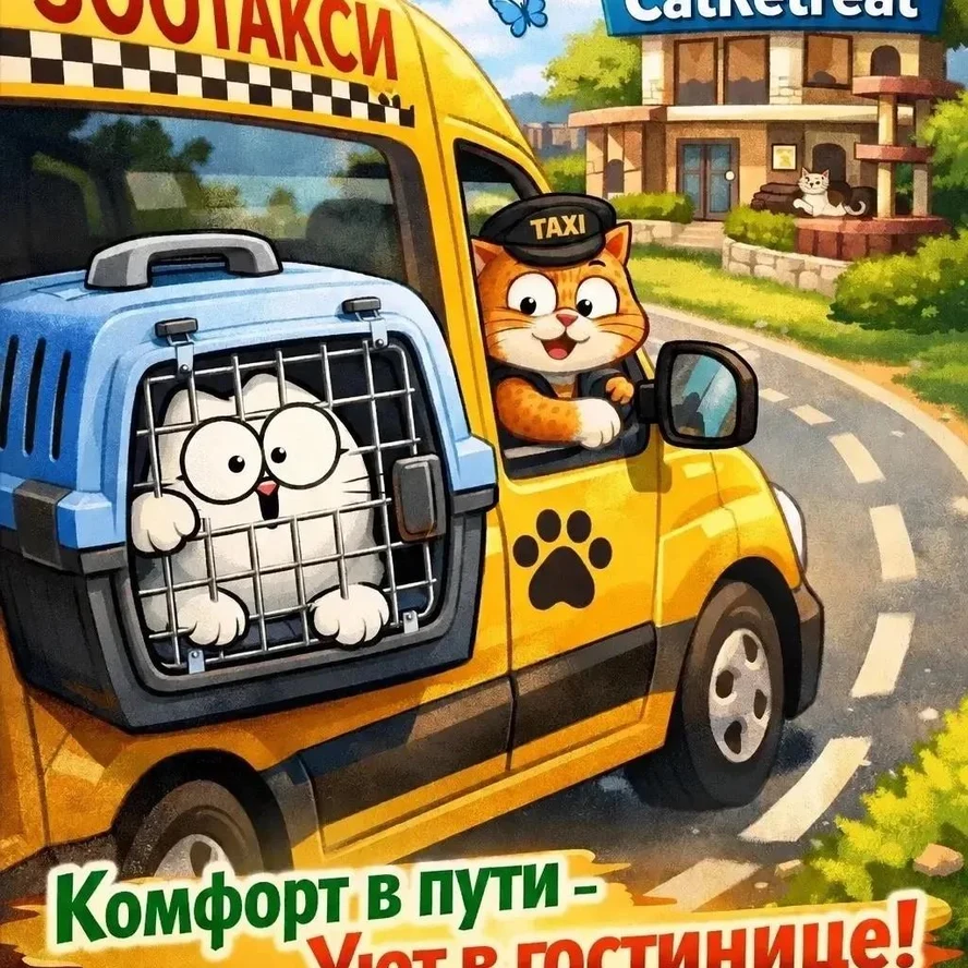 Зоотакси для вашего питомца 🐾