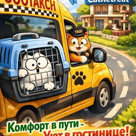 Зоотакси для вашего питомца 🐾